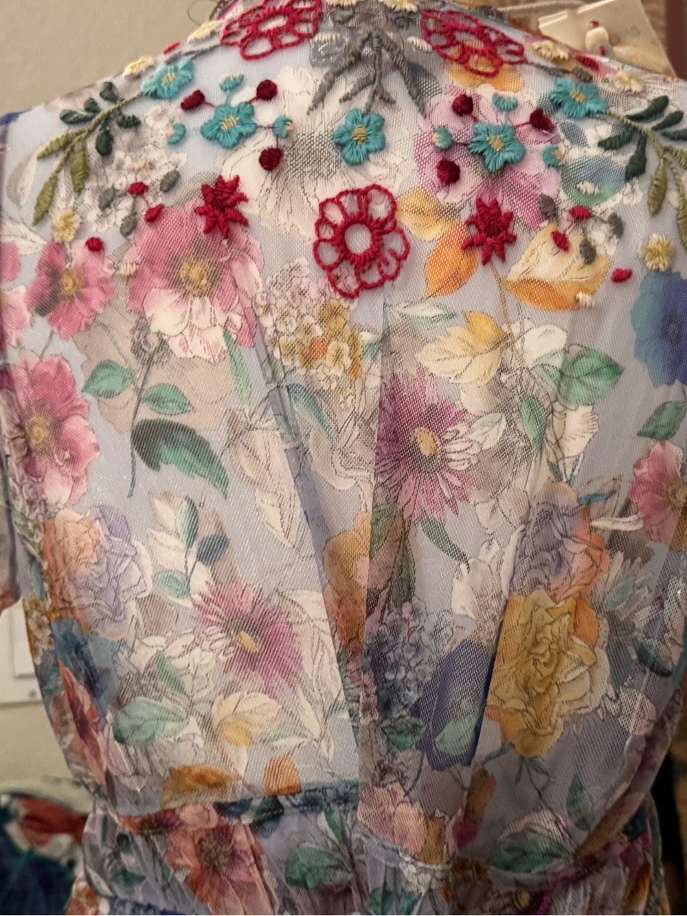 NWT Johnny Was Mazzy Ruched Flora Maxi Dress M - Picture 10 of 16